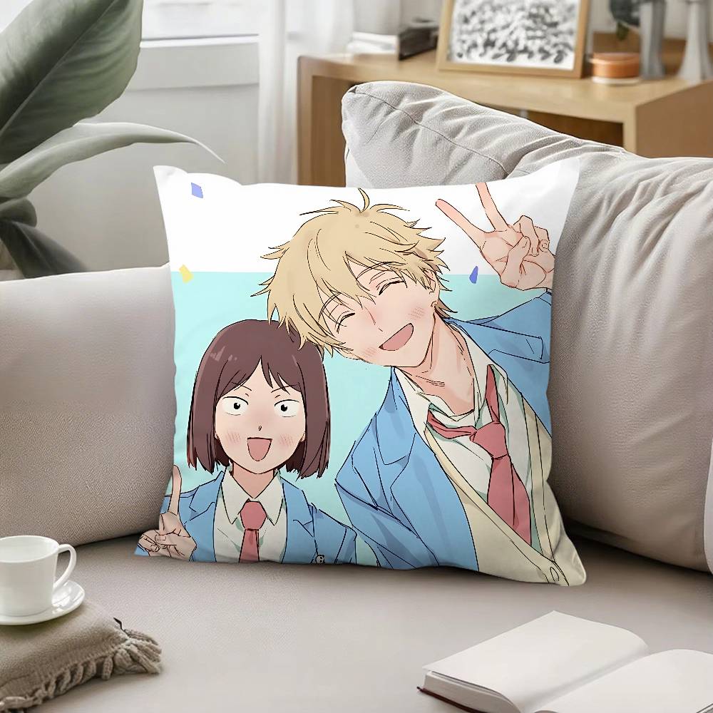 Anime Skip AndLoafer Throw Pillow Covers Pattern Cushion Cover Suitable For Sofa Bedroom Car Pillow Cover