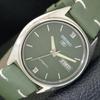 VINTAGE SEIKO 5 AUTOMATIC 6309A JAPAN MENS GREEN COLOR DIAL WATCH A701507-5 R206b-a701507