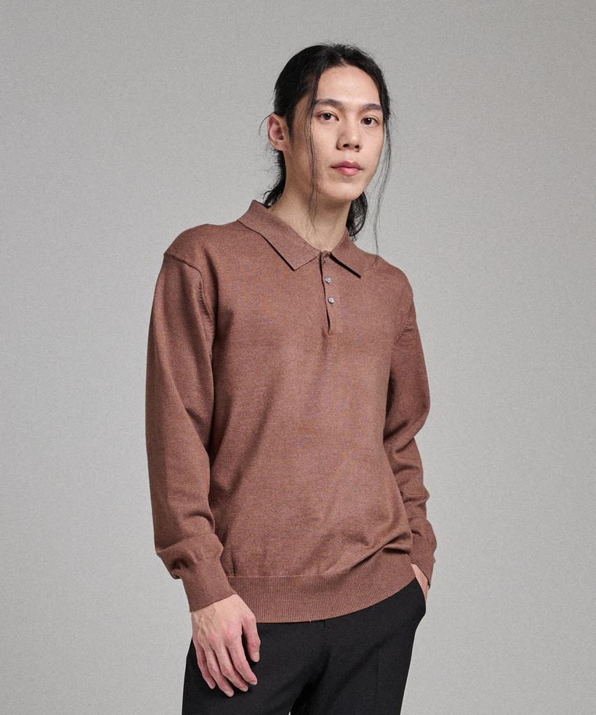 ANALOG MOOD [2Pack] Semi-Collar Neck Knit ( 11 Colors )