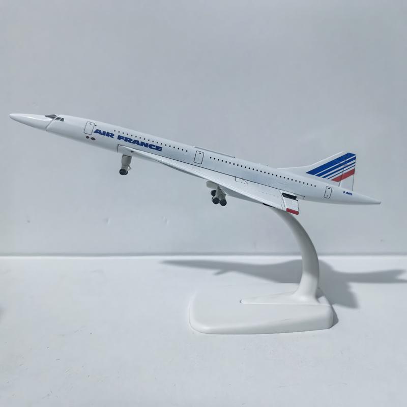 Джейсон Туту 20 см Модель самолета Air France Concorde Самолет Литой металл 1/300 Масштаб Самолеты Коллекционирование Подарки