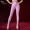 360 Бесшовные Глянцевые Колготки Смазанные Фитнес Колготки Танцы Йога Весна Осень Шелковистые Колготки