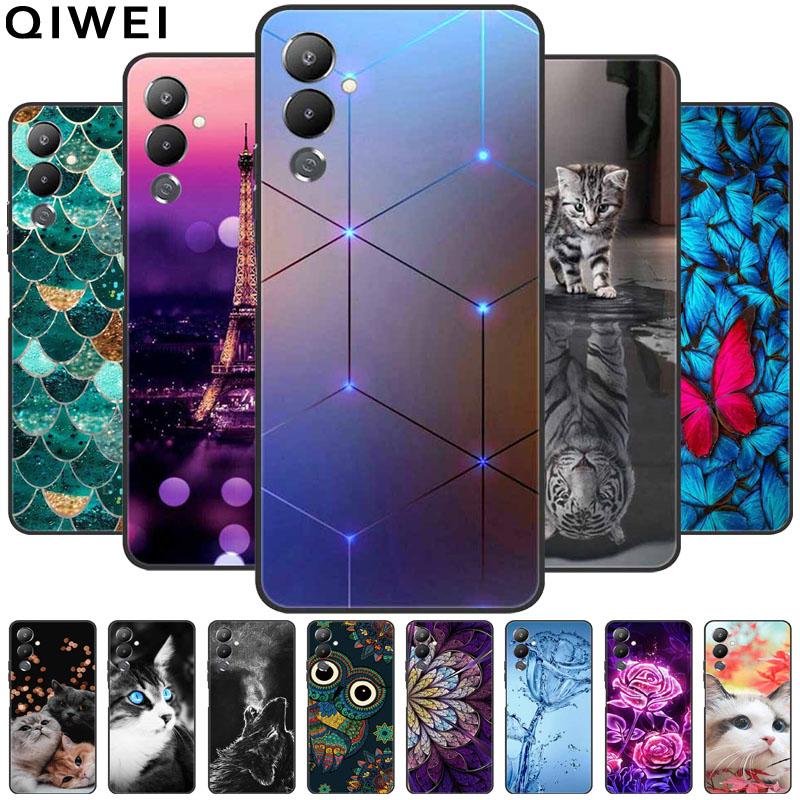 Чехол для Tecno Pova 4 LG7n Милый Модный ТПУ Силиконовый Чехол для Tecno Pova 4 Чехлы для Телефона Pova4 Ударопрочный Мягкий Чехол Funda Милый