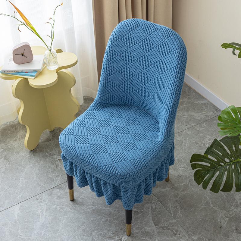 Эластичный утолщенный большой изогнутый чехол для стула Универсальный чехол Универсальный чехол для спинки обеденного стола Интегрированный