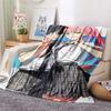 1PC Franxx Patterned Flannel Blanket Suitable For All Seasons For Home Decor Warmth And Comfort Gifts Holiday Present