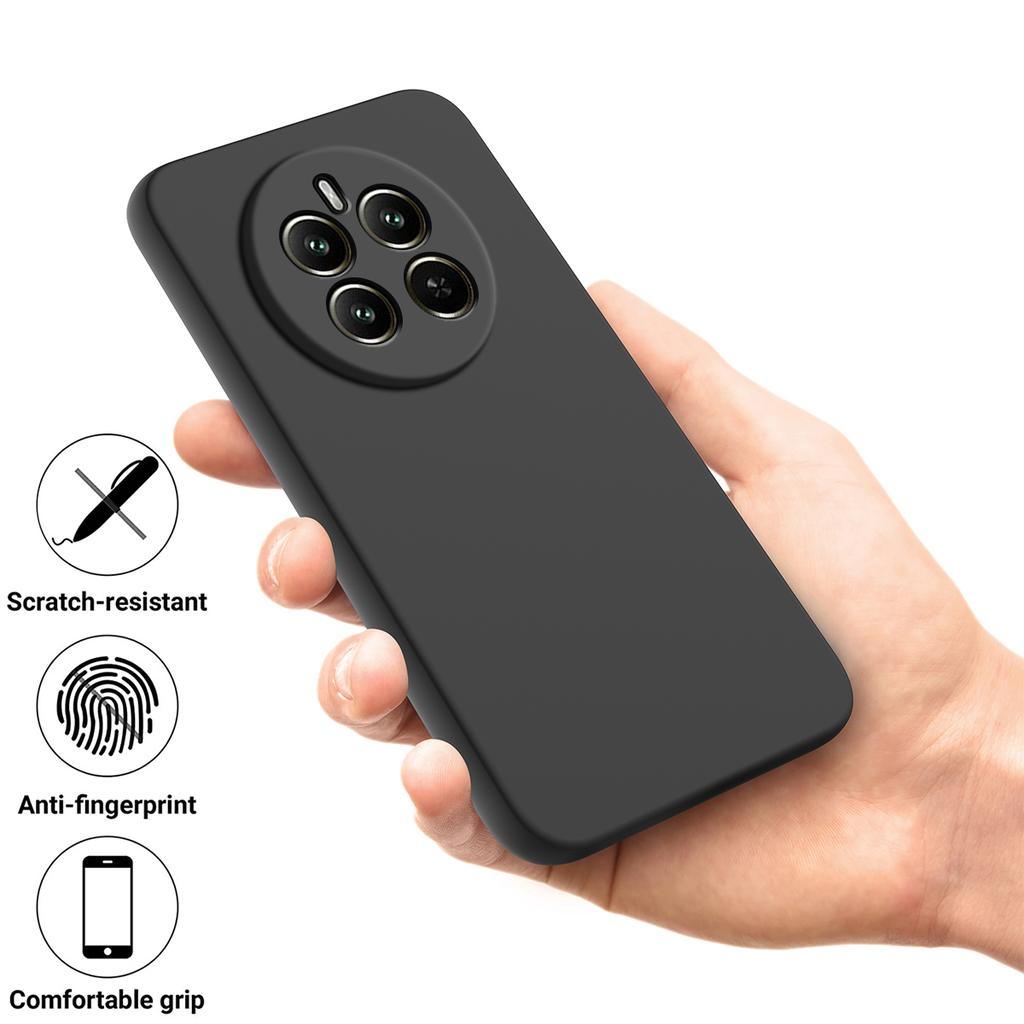 Чехол для мобильного телефона Realme 12 4G/12+ 5G, чехол-бампер из жидкого силикона, защищающий от падений, с ремешком