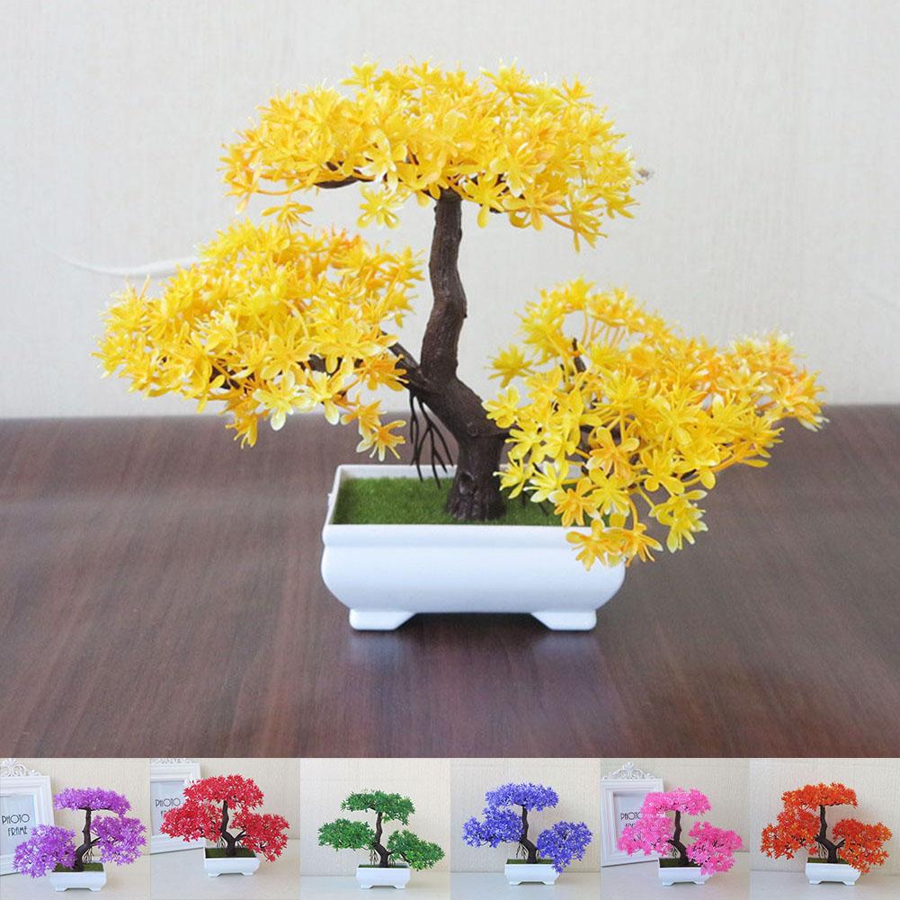 Легкий в обслуживании искусственный цветок, мини-бонсай, пластиковый завод