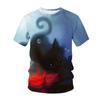 Забавная футболка с 3D животным принтом для мужчин, повседневные топы с круглым вырезом и короткими рукавами, летняя уличная трендовая свободная футболка, модная удобная одежда