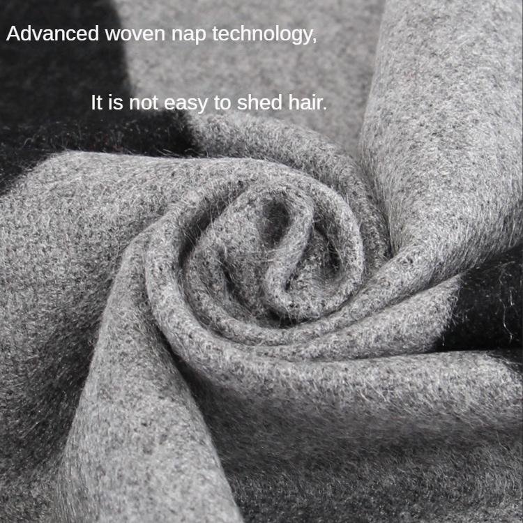 Мужской шарф, однотонный, зимний, теплый, утолщенный, монохромный, шарф для среднего и пожилого возраста, европейский и американский