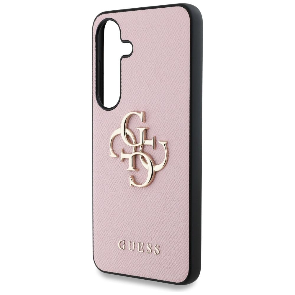 Etui do Samsung Galaxy S25 Guess 4G Logo Różowe