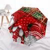 Merry Christmas Gnome Couple OrnamentUmbrella with Cute Design,Portable 3-Fold Compact Umbrella for Men&Women,Valentine's Day Mother's Day H