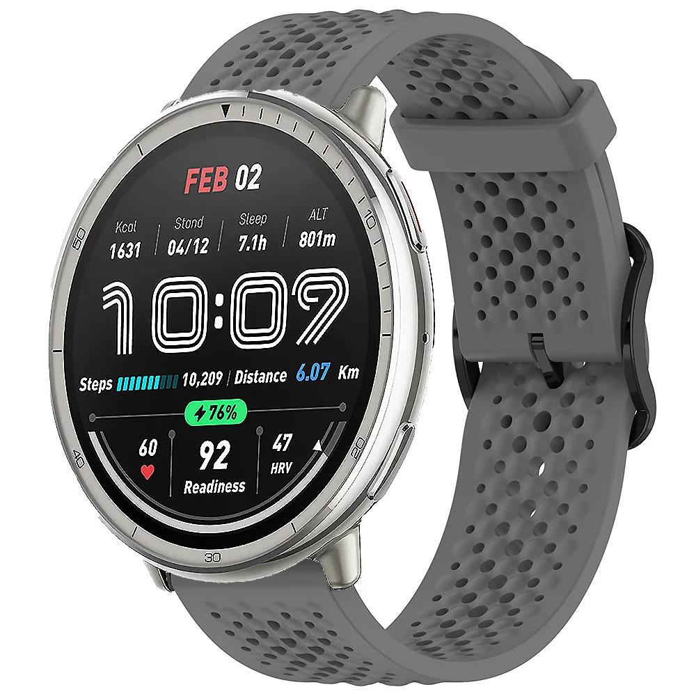 20-метровый силиконовый ремешок для Amazfit Active 2, спортивный сменный браслет для Amazfit GTS 4 mini 3 2 2e/Bip 3/3 Pro/Bip U Pro