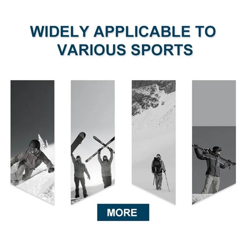 Winter Ski Gloves Unisex Non-slip Waterproof Thicken Windproof Gloves Motorcycle Cycling Fleece Warm Snow Sports Gloves