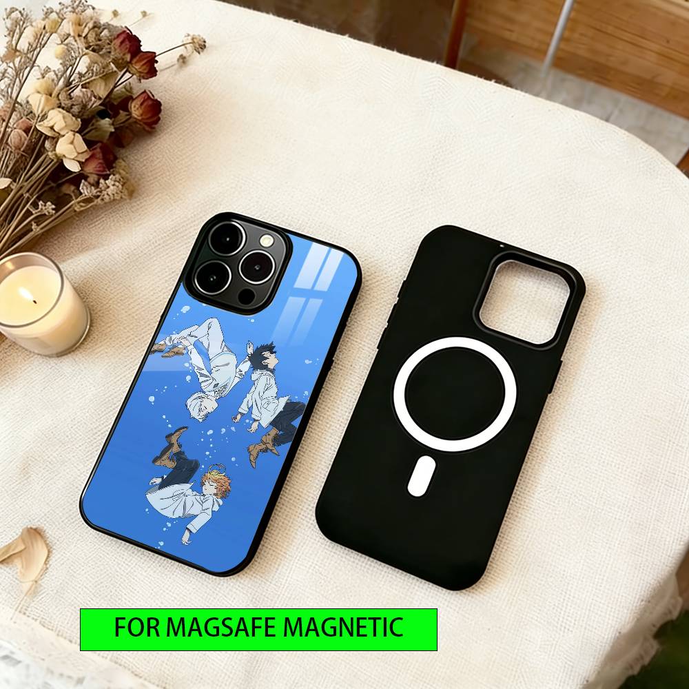 Чехол для телефона «Обещанный Неверленд» Магнитный с Magsafe Беспроводная зарядка Для iPhone17,16,15,14,13,12,11 Plus,Pro
