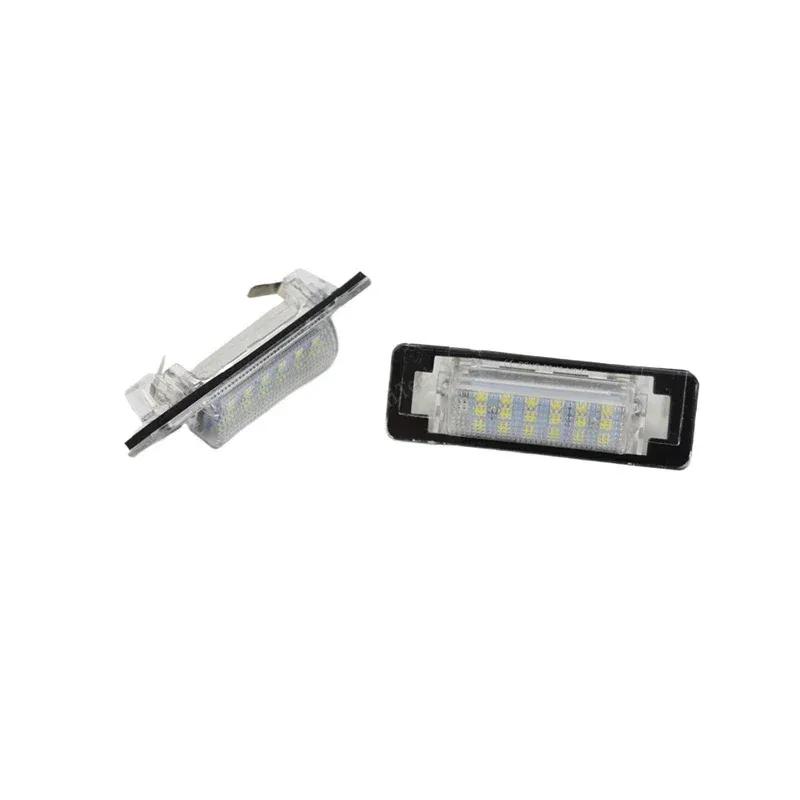 2Pcs Canbus LED License Plate Light For Mercedes Benz E C Class W210 W202 4D AMG White Car-Styling Number Lamp 12V