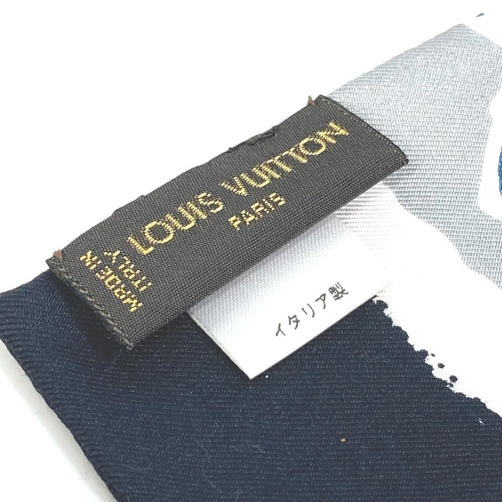 Louis Vuitton Monogram Bandeau LVpop Scarf silk gray
