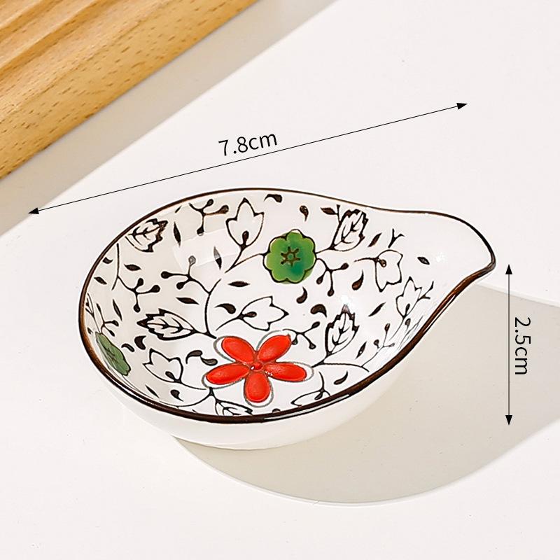 Японские мини-керамические тарелки для барбекю, соусов для макания, сашими, суши, соевого соуса, домашние настольные тарелки для закусок, фруктов, десертов
