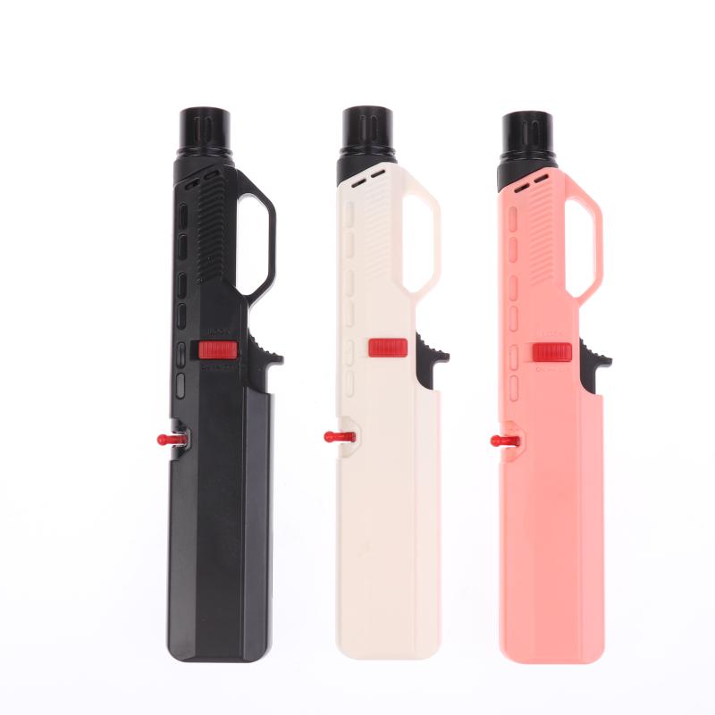 Бутановая газовая зажигалка Надувная зажигалка Ветрозащитная зажигалка-турбо, Портативная кухонная зажигалка, Маленький инструмент для кемпинга на открытом воздухе, барбекю