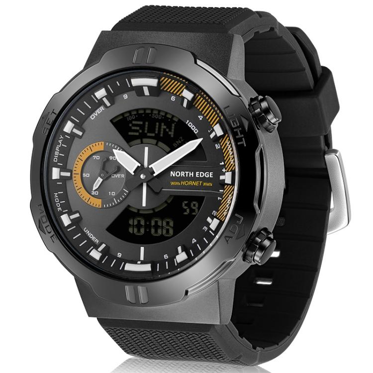 Распродажа NORTH EDGE HORNET Двойной цифровой будильник Таймер Мужские Светящиеся 50м Водонепроницаемые Спортивные Часы для плавания