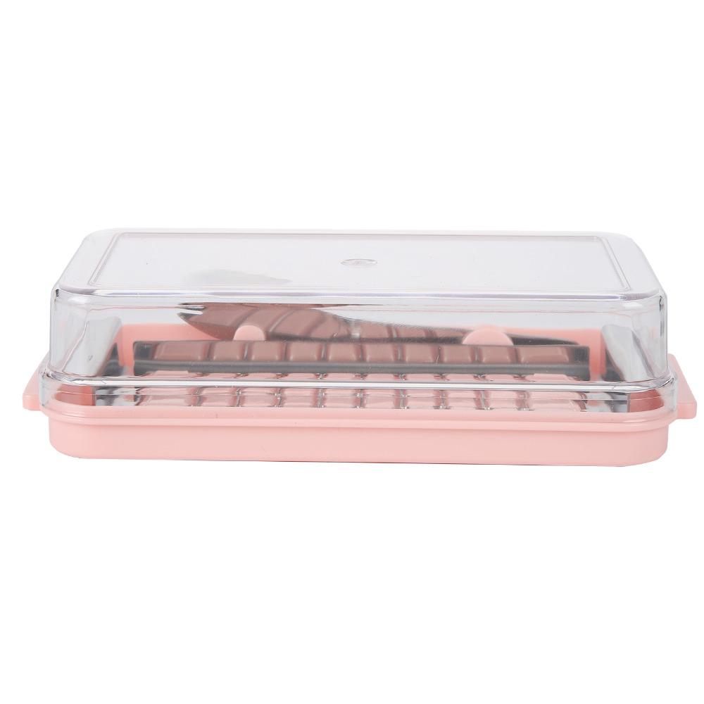 Transparent Cover Butter Storage Container 2 in 1 Design Butter Dispenser Slicer Restaurant Use