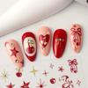 1pc Cherry Bow Nail Sticker Y2K Style 3D Sweet & Cool Nail Art with Hearts & Stars for DIY Nails