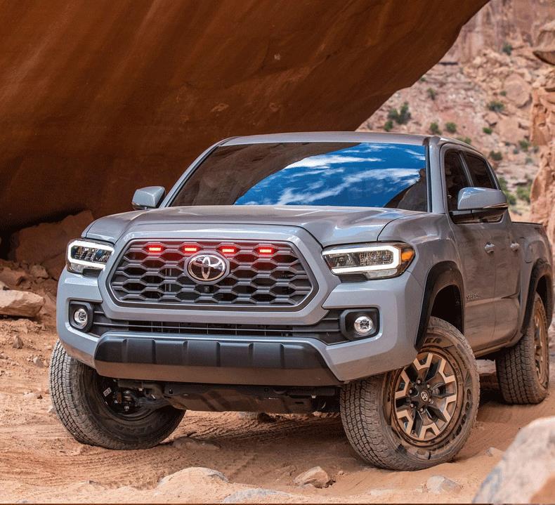 2020 Toyota Tacoma Внедорожная решетка радиатора с 6 светодиодными желтыми огнями