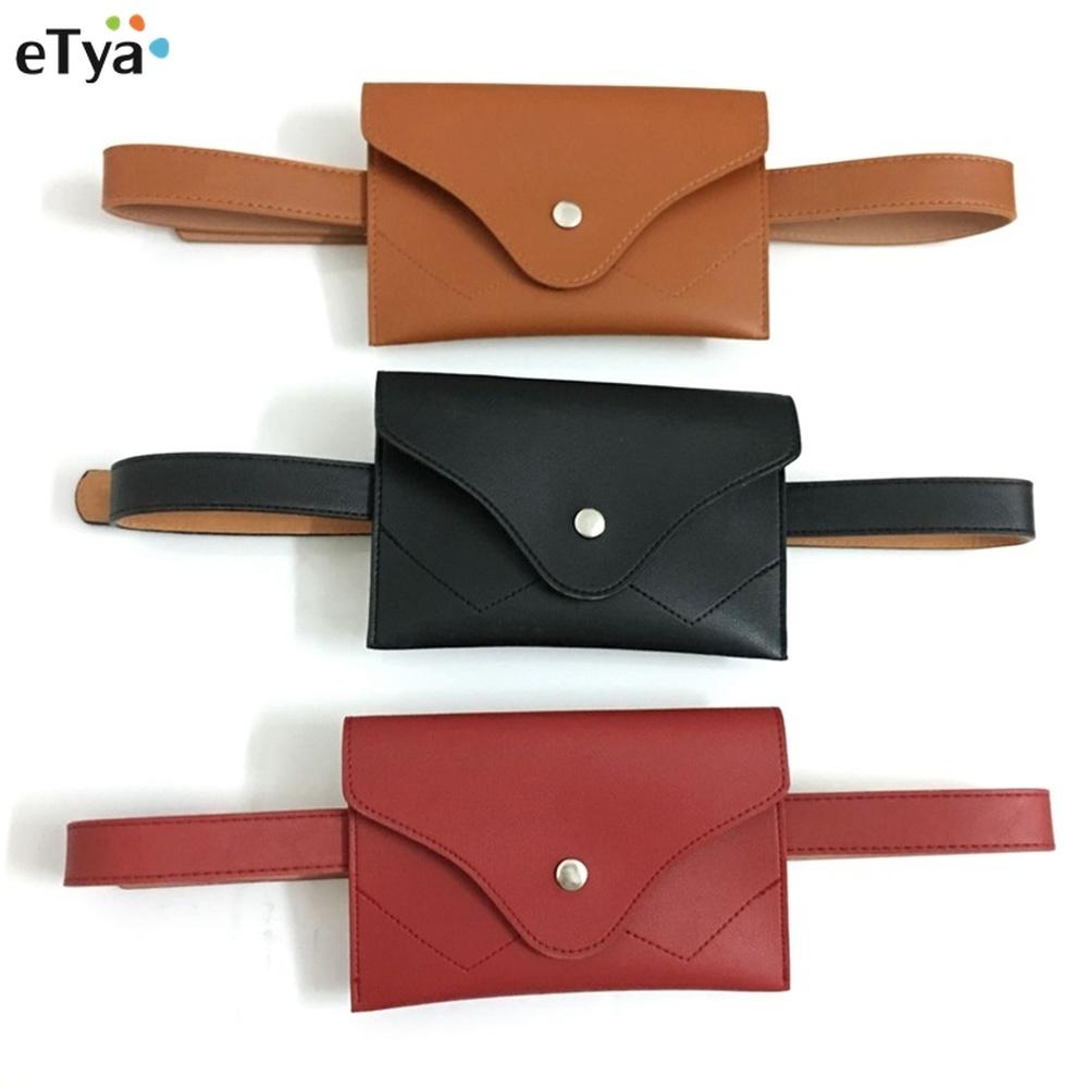 eTya PU Leather Women Fashion Ladies Travel Waist Pack  Belt Wallets Coin Card Phone Holder Case