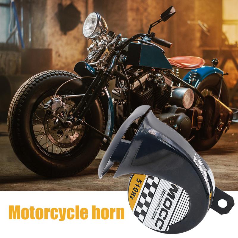 12V Snail Air Horn Loud Universal Motorcycel Horn 130dB 510hz Air Motorcycle Horn for Motorcycle Car for Motorbike Truck Vehicle