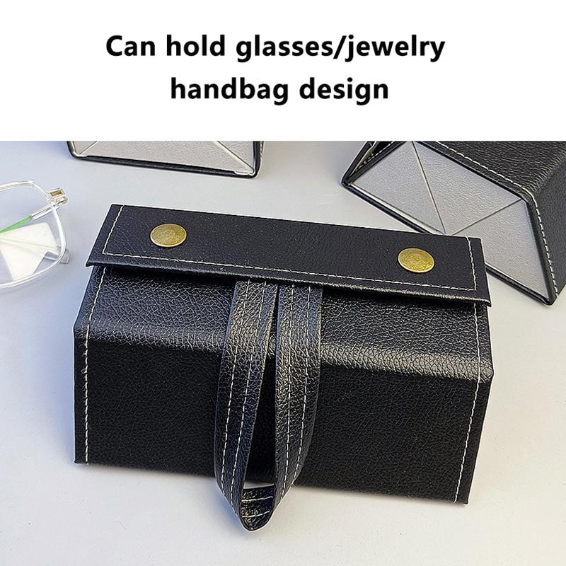 Многофункциональная шкатулка для хранения очков, складная многослойная подарочная коробка, ручная работа, домашняя коробка для хранения очков, чехол для очков