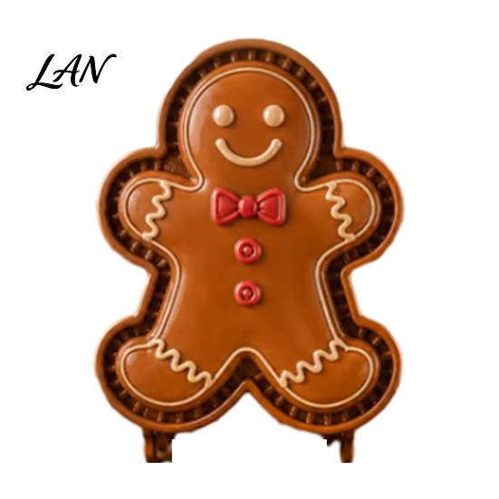 Small Pie Crust Press Christmas Mini Mold for Hand Pies, Holiday Gingerbread Man House Santa Claus Cute Shaped Cookie Molds Baking Tools Pastry Dough