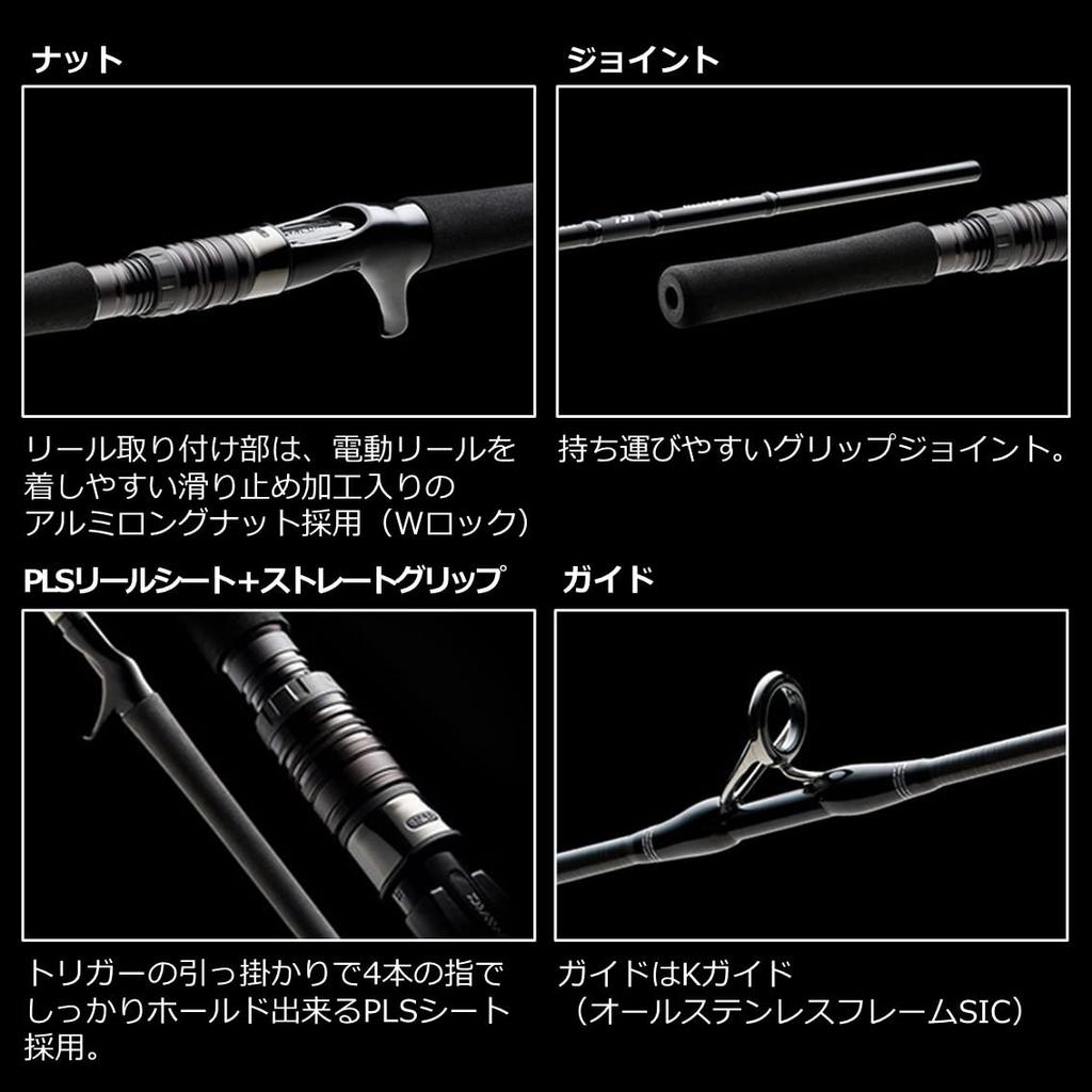 Daiwa Neostage DG Electric Jigging 60B-4 Черный