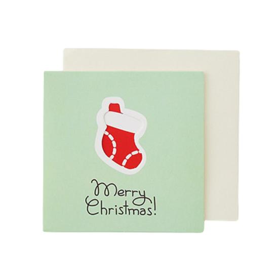 Поздравительная открытка Модная красочная легкая рождественская открытка Экологичная инновационная рождественская открытка Рождественская открытка для подарков