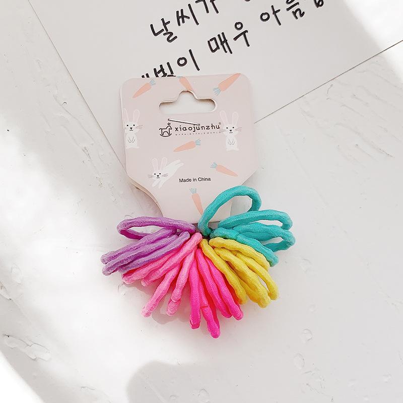 Cute Baby Rubber Bands Simple Hair Rope Set Children Accessories Girls Small Circle Elastic Hair Bands for Child