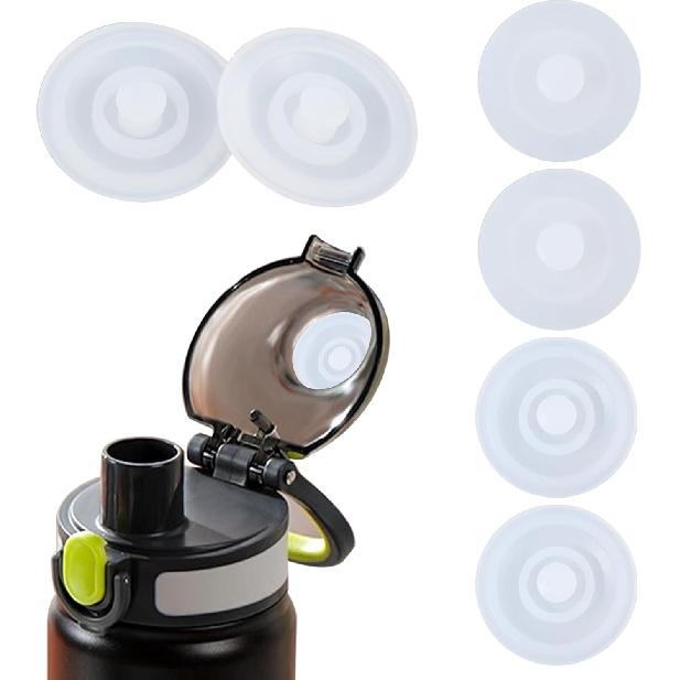 6Pcs Water Cup Leak Stopper Cup Lid Silicone Stopper Plug Bottle Round Spill Proof Stopper Replacement for Tumbler Caps Water Bottle Lid Belly