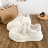 LZ6092 латексная стелька толстая подошва увеличивающая рост кеды женская обувь с юбкой маленькие белые туфли 2025 новые легкие туфли на платформе