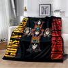 Одеяло с принтом в стиле ретро Guns n'roses, фланелевое мягкое комфортное одеяло, домашнее дорожное одеяло, детское теплое одеяло, подарок на день рождения