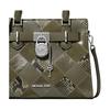 Michael Kors Hamilton Серебряная фурнитура Полиуретановый смесовый наплечный тоут Маленький женский Оливково-зеленый