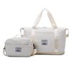 Women's travel zipper bag large capacity dry and wet separation swimming fitness bag with shoe compartment yoga bag