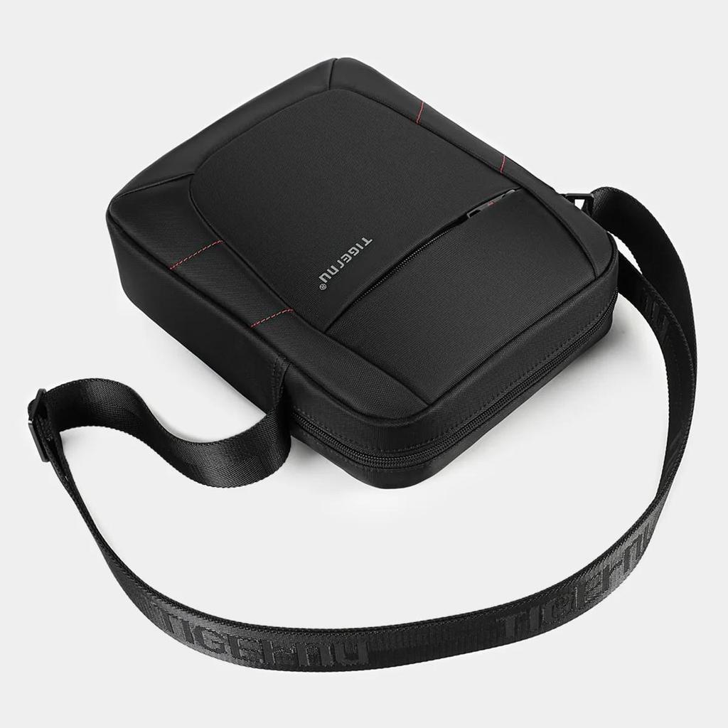 Tigernu Брендовая сумка через плечо для мужчин, мужская сумка-мессенджер, мужские 10-дюймовые черные мужские сумки, сумки через плечо, маленькая сумка, повседневная деловая сумка
