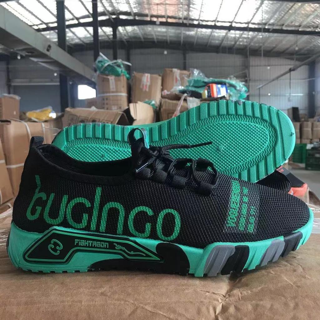 Мужская спортивная обувьВесна Лето Летающая вязка Мужская обувь Корейская мода Повседневная Дышащая сетка Спортивная обувь Мужские волосы