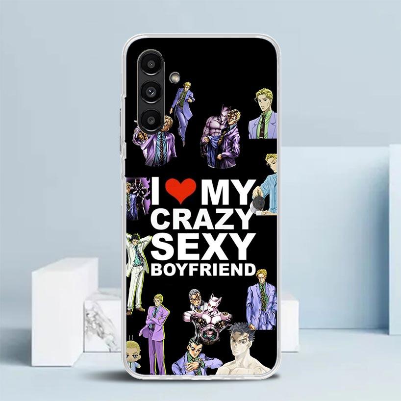 Чехол JoJo Kira Yoshikage Killer Queen для Samsung Galaxy A17 A37 A57 A16 A26 A36 A56 A15 A14 A55 Чехол для телефона A13 A53 A25 A35 A24