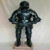 Medieval Knight Armor Full Body Armor Cuirass Helmet. Full Black Armor Helmet