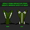 High Visibility Safety Vest Outdoor Sports Running Cycle Reflective Vest with Pocket