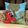 CClifford The Big Red Dog Pillow Case Pillowcase Doublesided Printed Sofa Cushion Bedroom Headboard Pillow