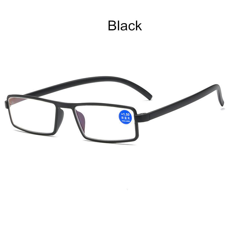 Classic Square TR90 Frame Reading Glasses Men Presbyopia Diopter Computer Hyperopia Eyeglasses +1.0 +1.5 +2.0