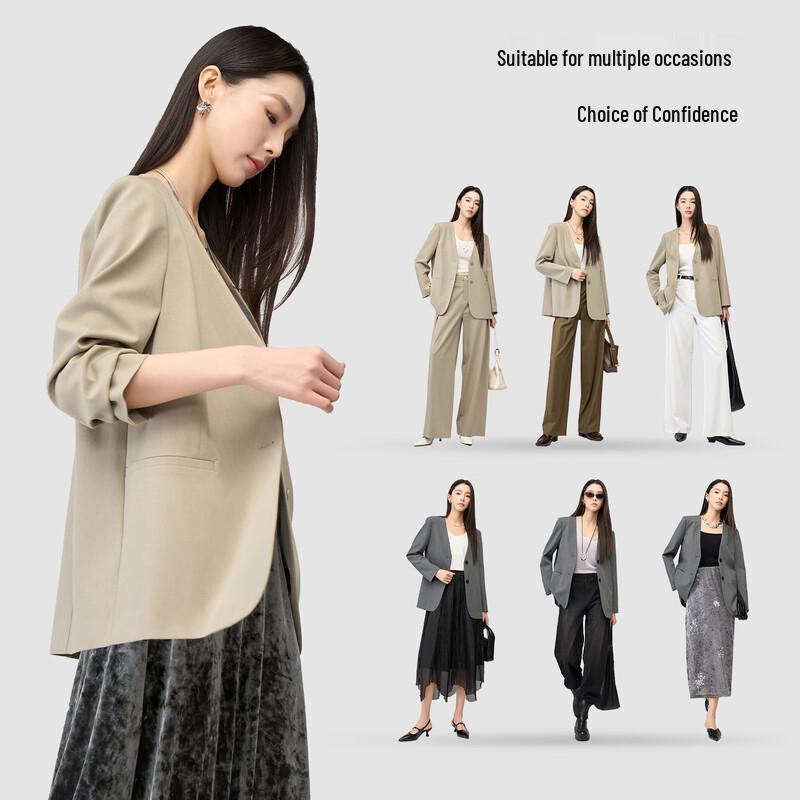 Женский блейзер YERAD в стиле smart casual свободного кроя