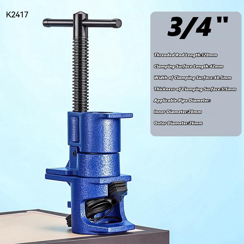 Xiaomi Wood Gluing Pipe Clamps Clamp Set 1/2' 3/4' Wood Gluing Pipe Clamp Set, Pipe Clamp Set For Woodworking Fit 3/4' Threaded Pipes