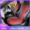 Для модели Tesla 3 Y 2023 2022, подушка для автомобильного сиденья, чехол для сиденья из ледяного шелка, вентилируемая подушка для сиденья, аксессуары для интерьера