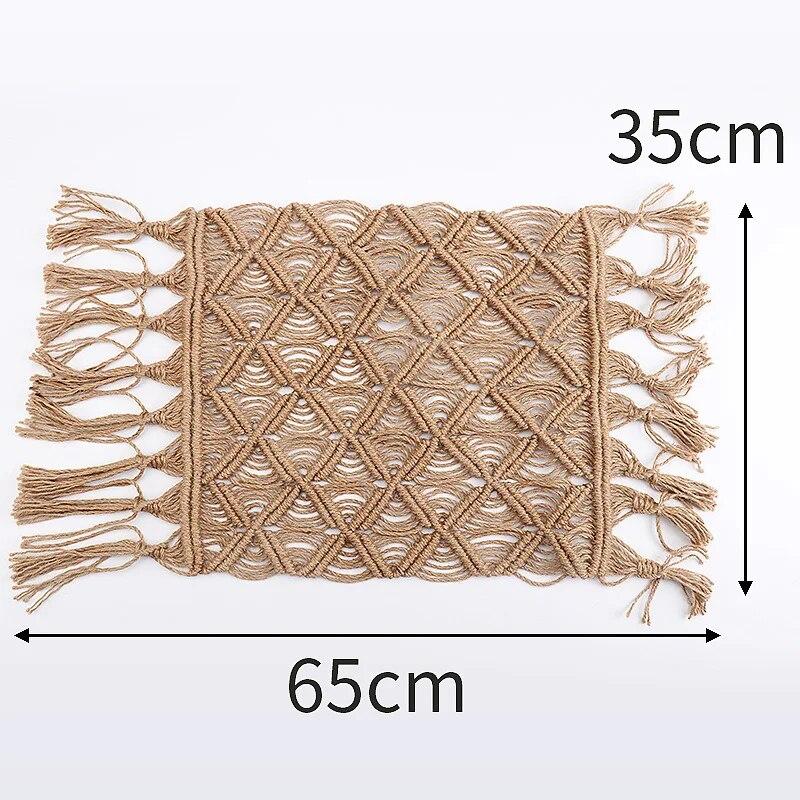 Jute Burlap Blanket Newborn Photography Macrame Prop Twine Layering Knitted Posing Layer Baby Fotoshooting Rug