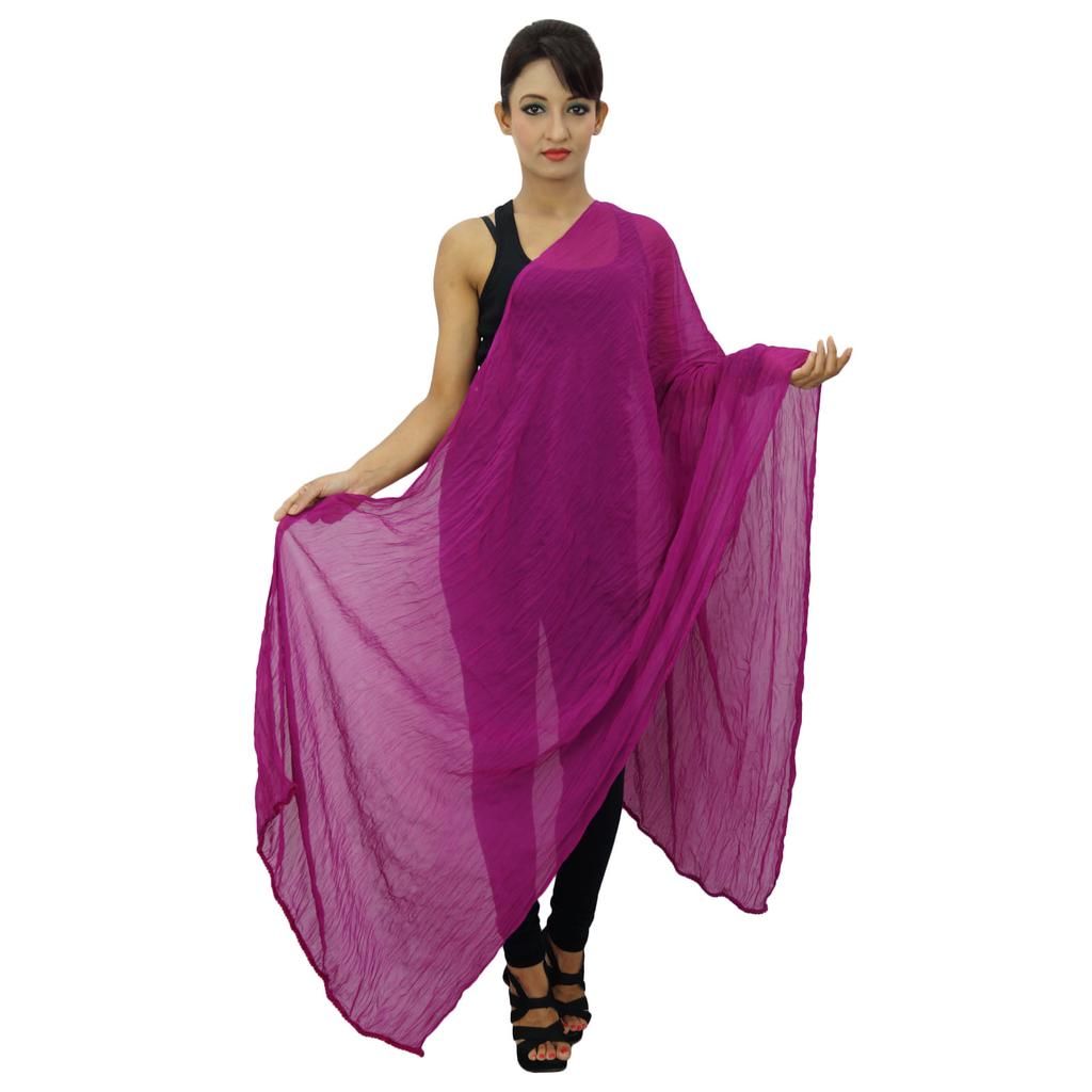 Шифоновая смесь Dupatta Neck Wrap Женщины носят длинные палантины Индийские шарфы Chunni