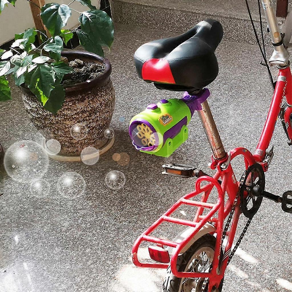 Summer Children's Outdoor Bicycle Hanging Color Electric Bubble Blowing Toy118ml 240309